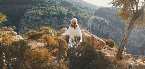 Woman in the Mountains