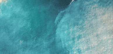 high angle shot of the shore
