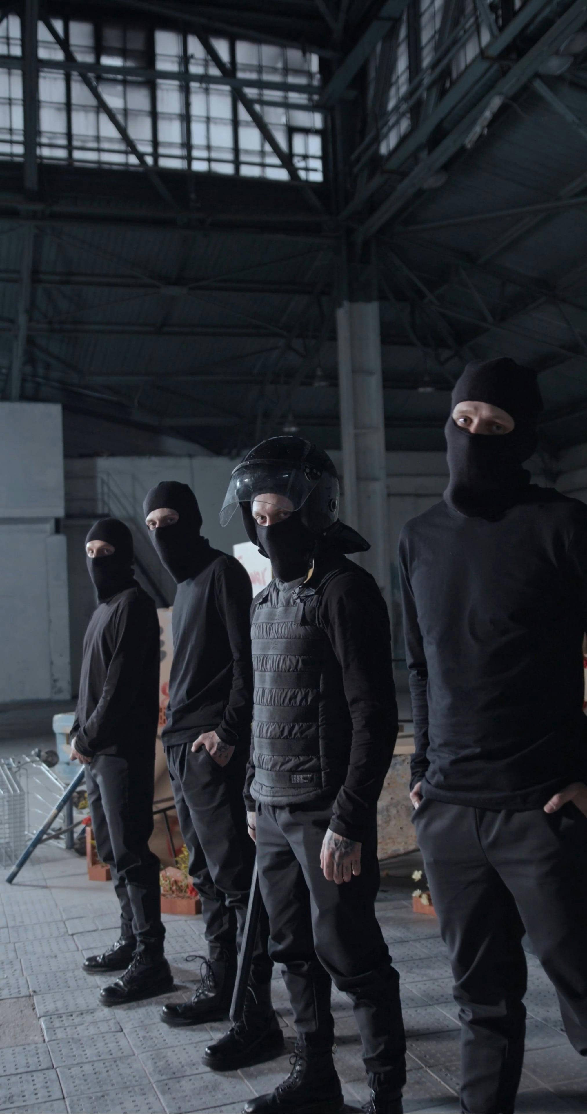 People Wearing Balaclava · Free Stock Video