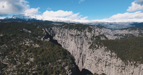 Drone Footage of a Mountains and Sky