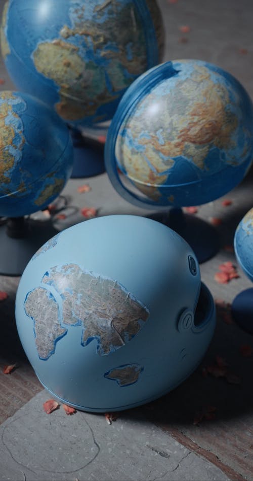 Video of a Globe and Helmet