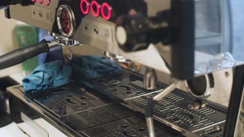 Barista Hands Preparing Coffee 