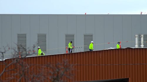 Men Working on Rooftop