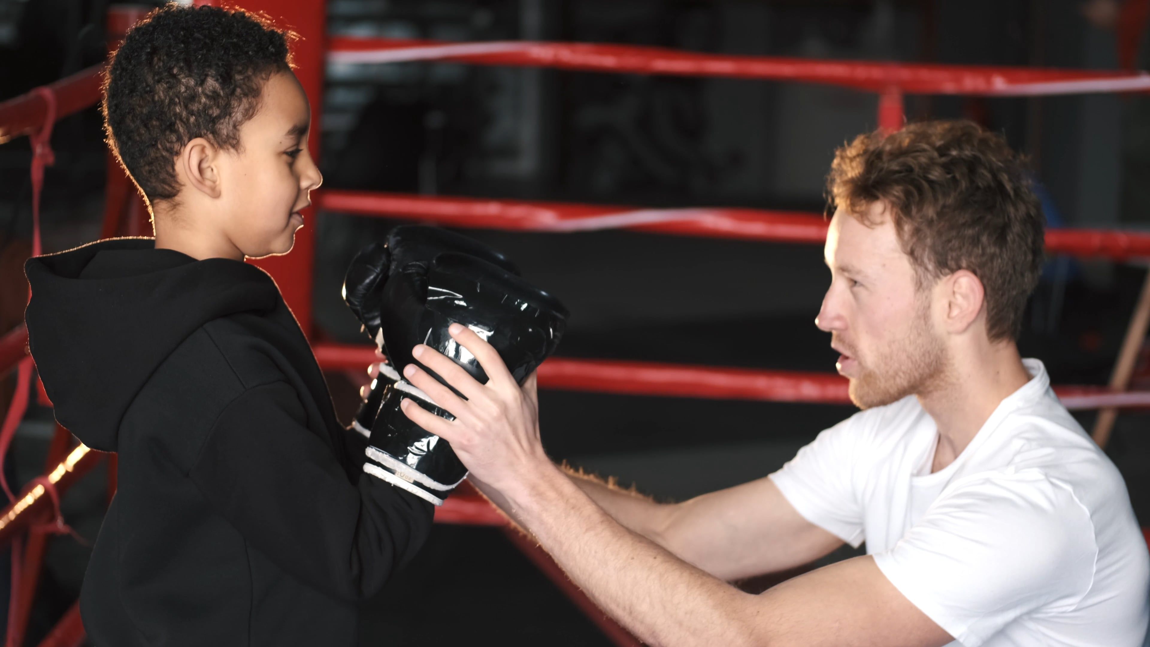 Man Teaching Boxing to Child · Free Stock Video
