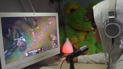 Guy Playing League of Legends
