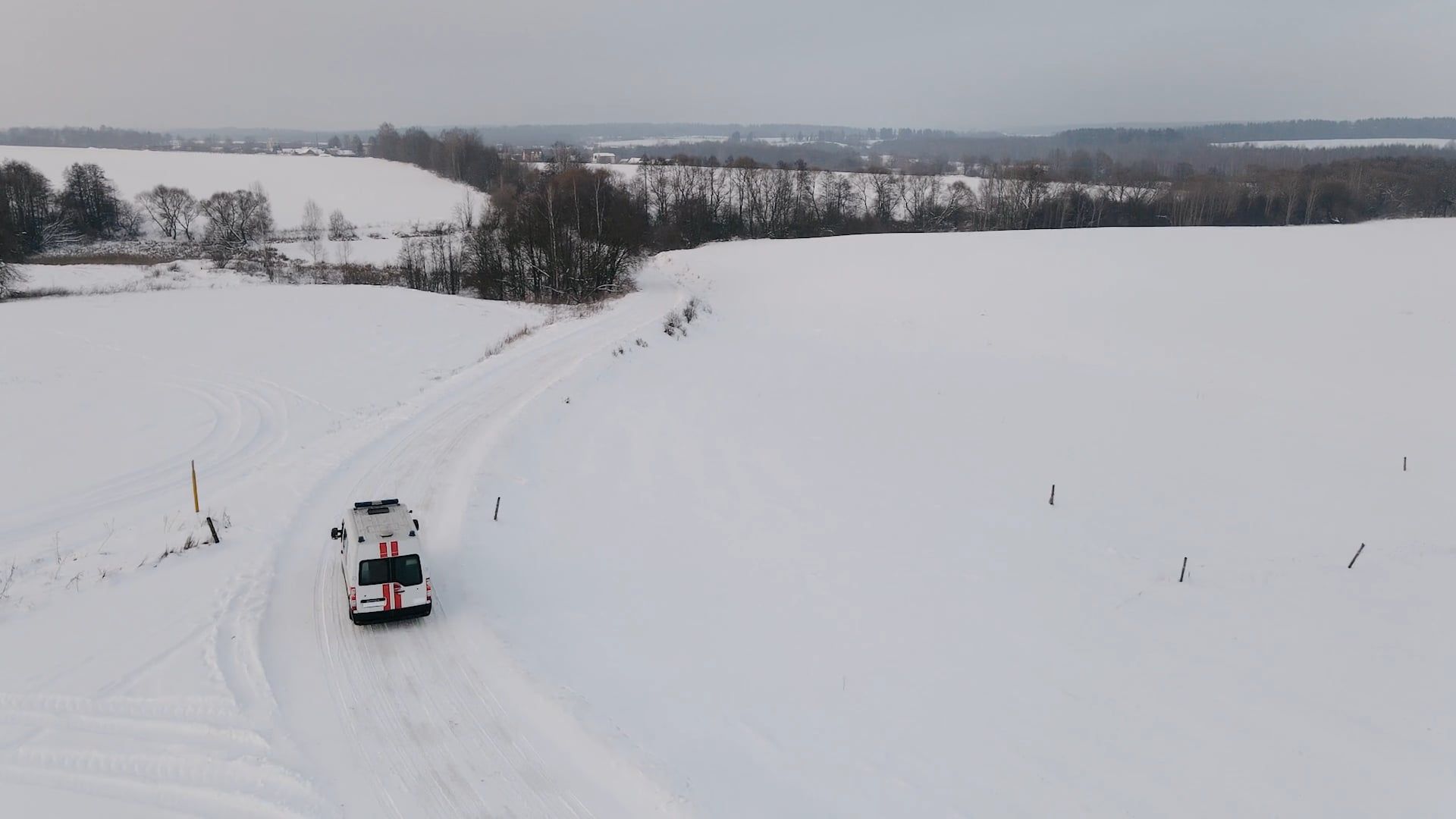 Drone Footage Of Snowcapped Road Free Stock Video Footage, Royalty-Free ...