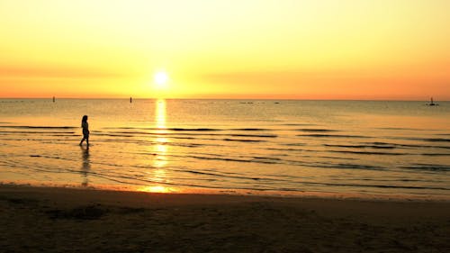 Sunset in the Beach 