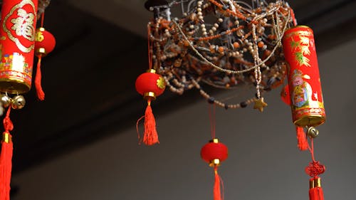 Chinese New Year Decorations On Display