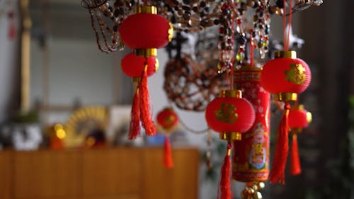 Chinese Decorations In Celebration Of Chinese New Year