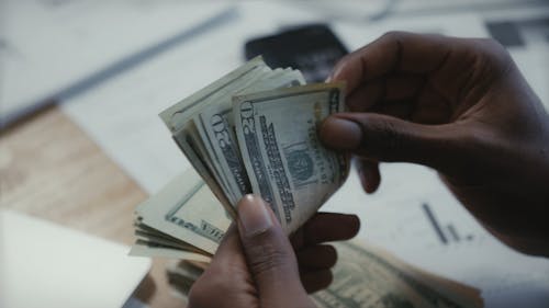 Man Counting Money