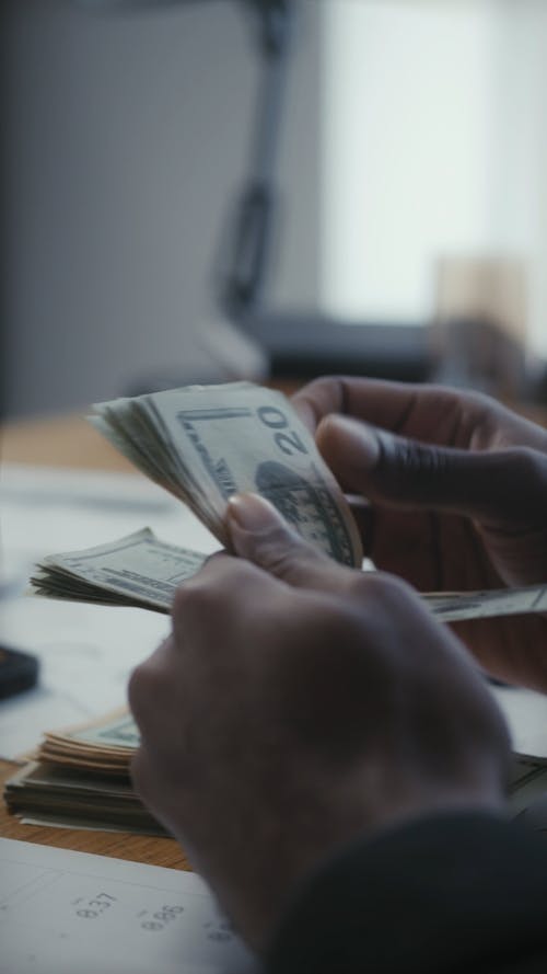 A Person Counting Cash