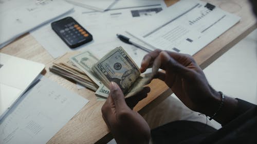 Man Counting Money