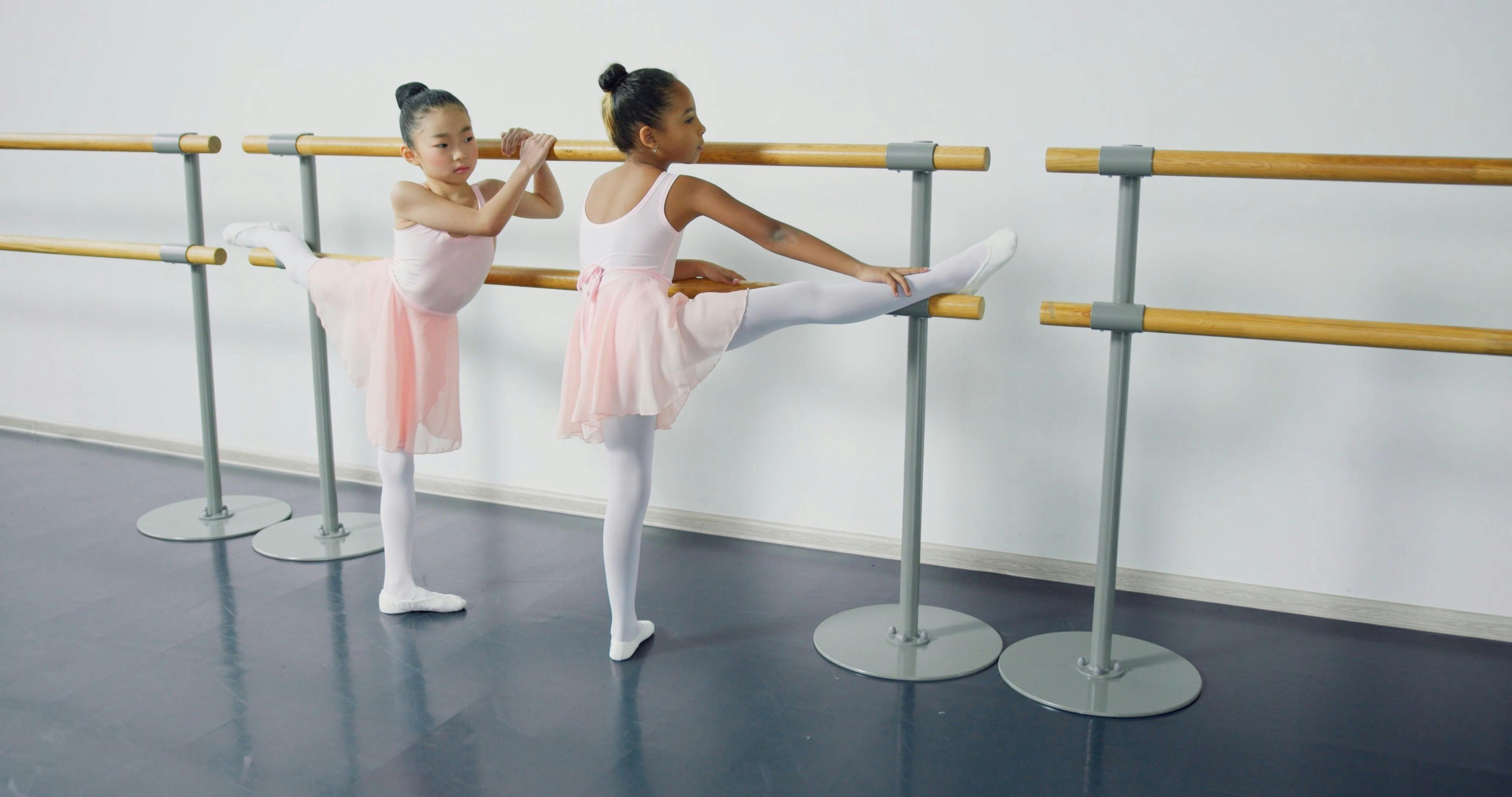 A Ballerina Practicing in the Dance Studio · Free Stock Video
