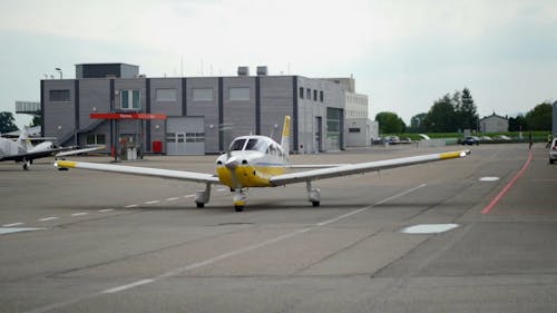 Airplane Taking Off at the Airport