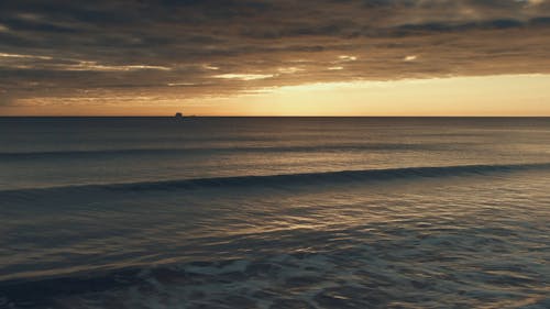 Panning Shot of Ocean