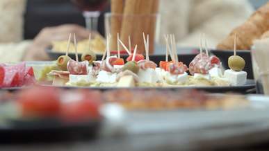 close up shot of food on the table