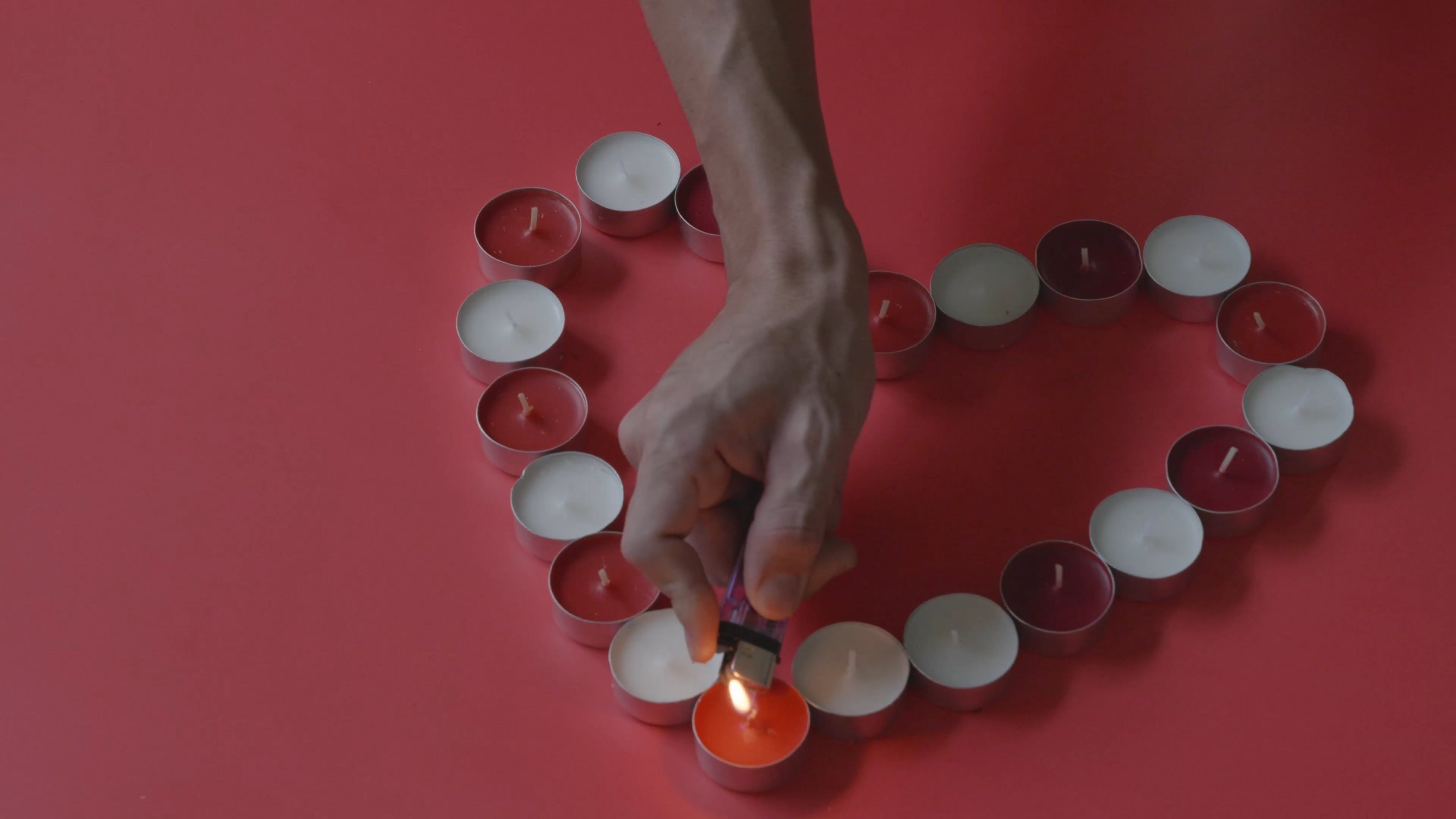 Candles With A Heart Shape Free Stock Video candles-with-a-heart-shape-free-stock-video