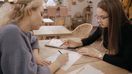 Women Working on a Plan