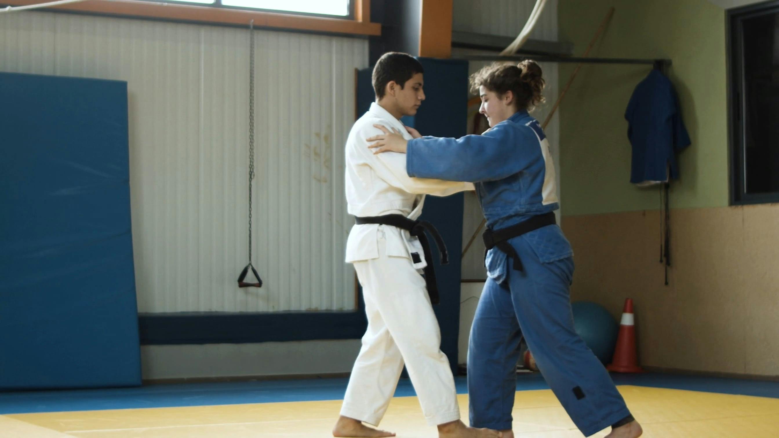 Judo Athletes Training On Tatami Mat · Free Stock Video