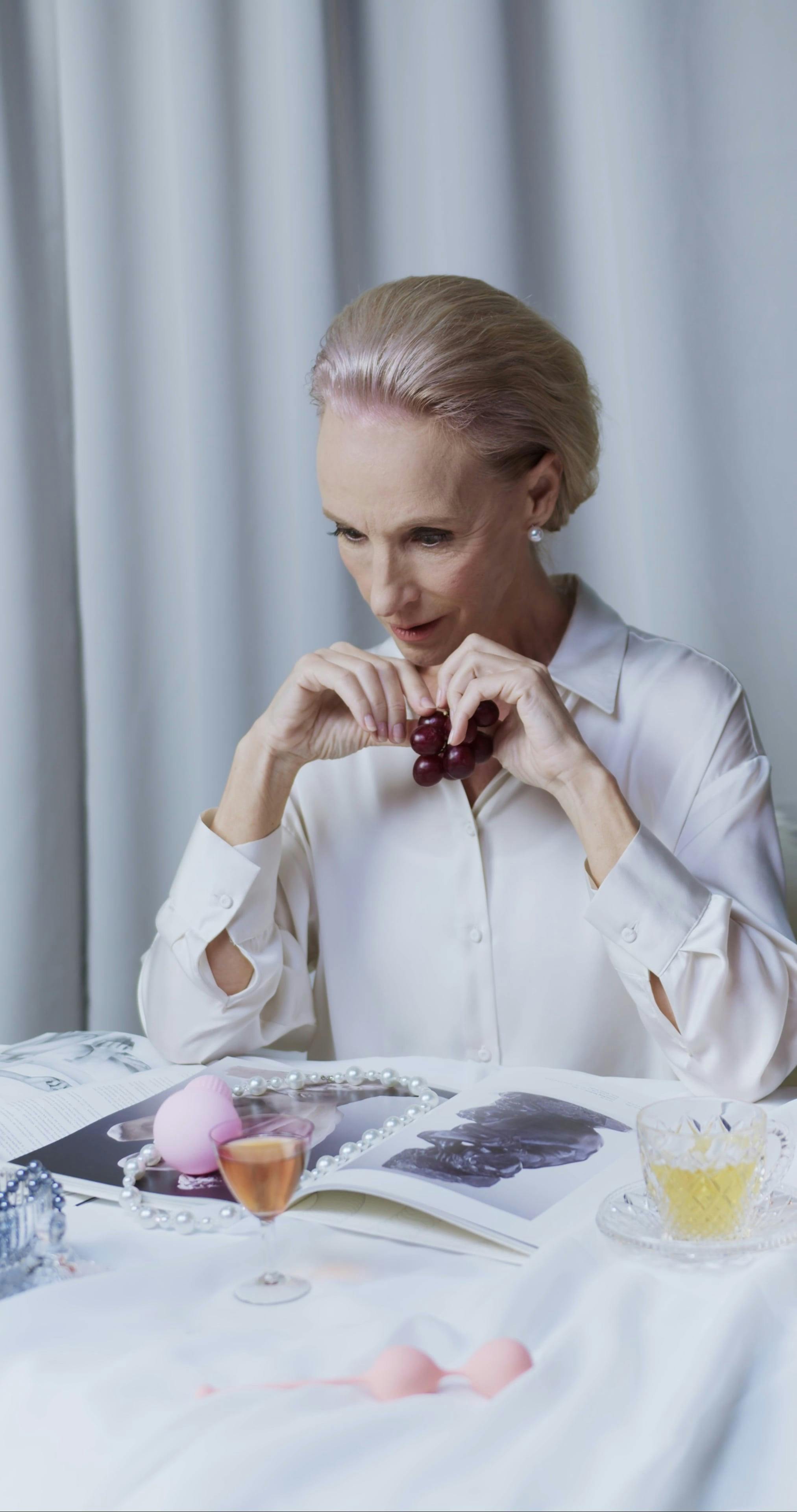 Elderly Woman Laughing while Looking at an Adult Toy \u00b7 Free Stock Video