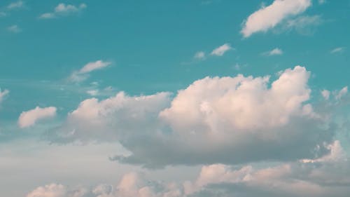 White Clouds in Blue Sky