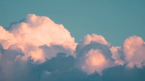 White Clouds on the Blue Sky