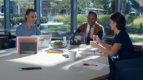 A Group Of Business People In A Meeting