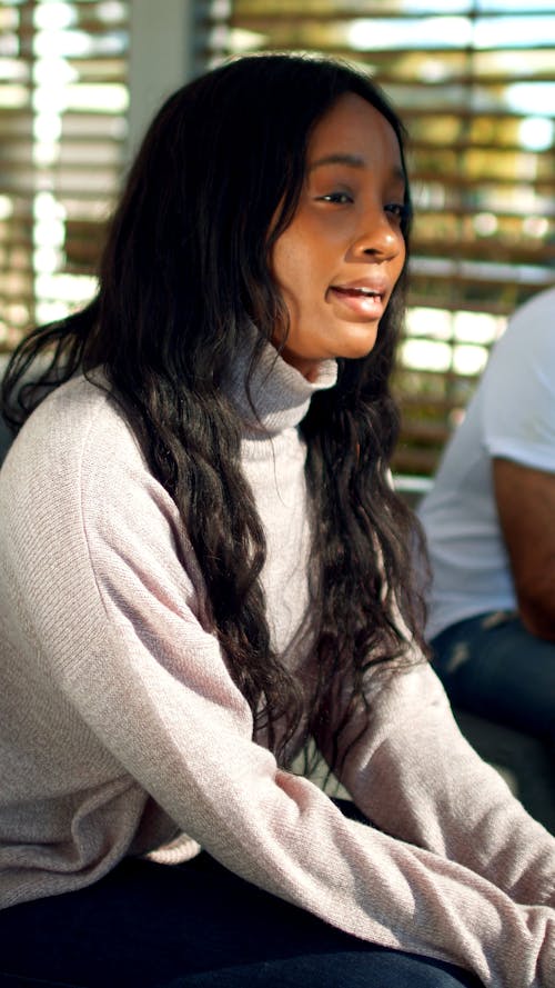 A Businesswoman Talking In A Meeting