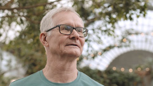 Man Wearing Eyeglasses Smiling