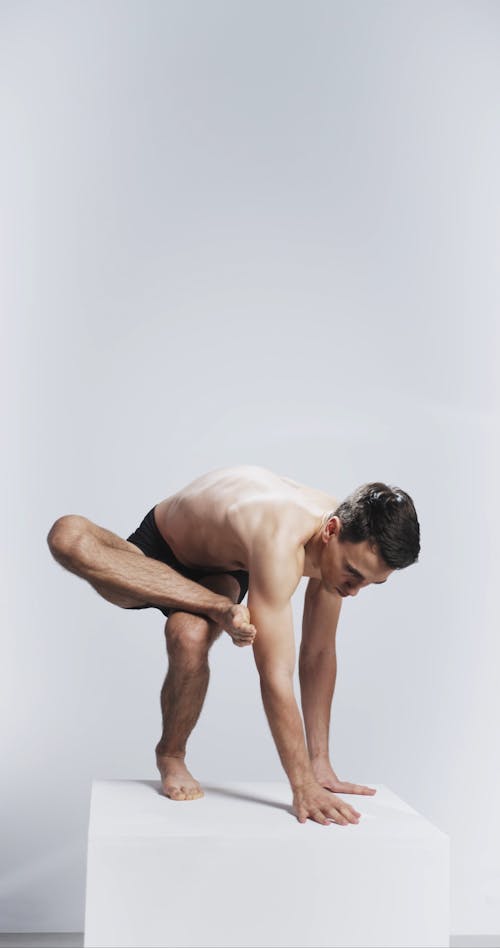 Man Doing Yoga Pose