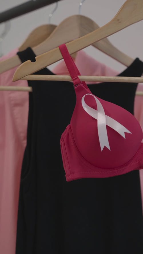 A Bra with White Awareness Ribbon