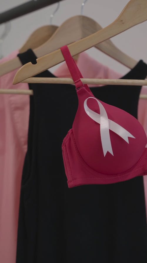 A Bra with White Awareness Ribbon