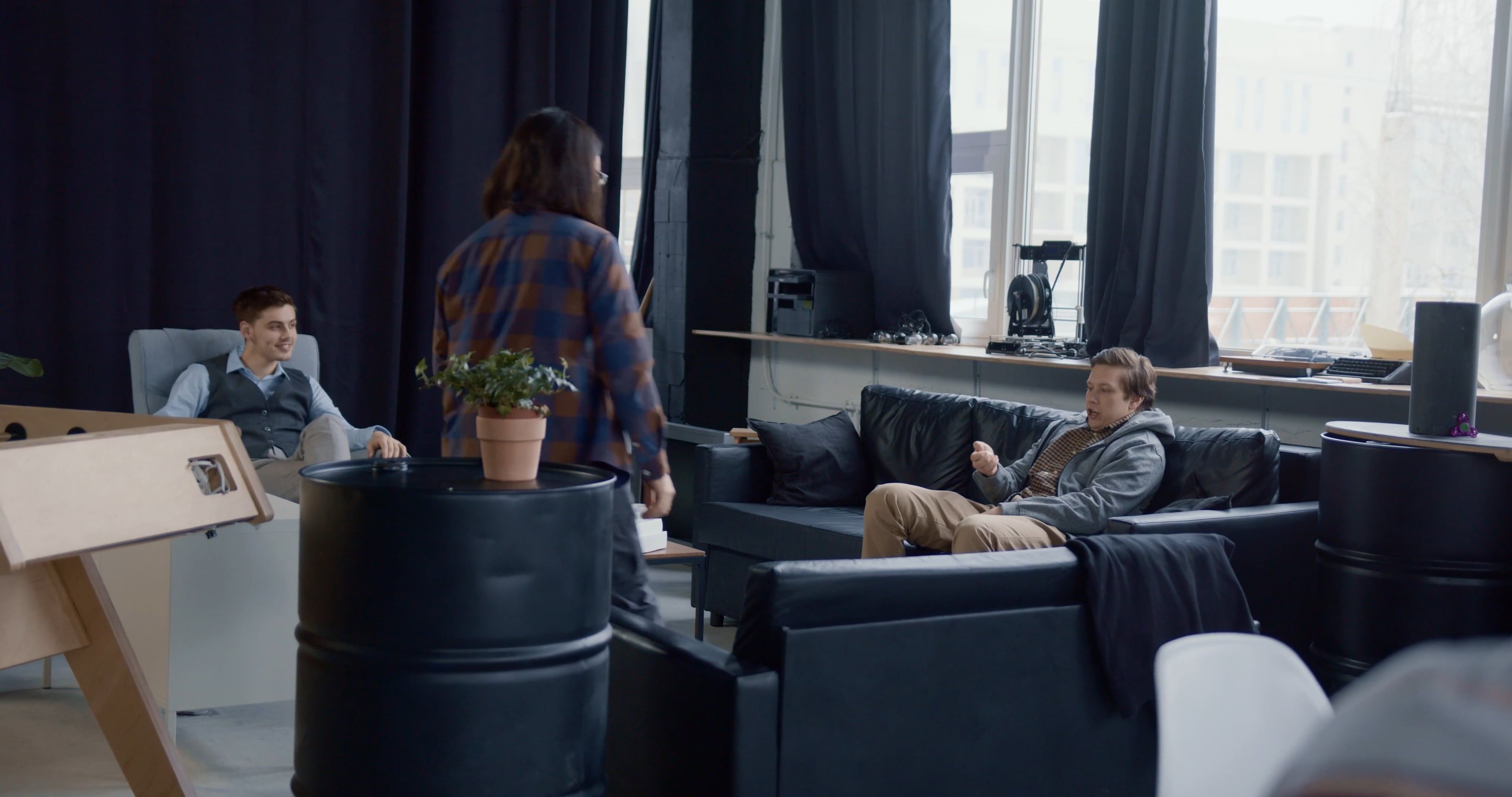 Colleagues Resting on the Couch at Breaktime Free Stock Video Footage ...