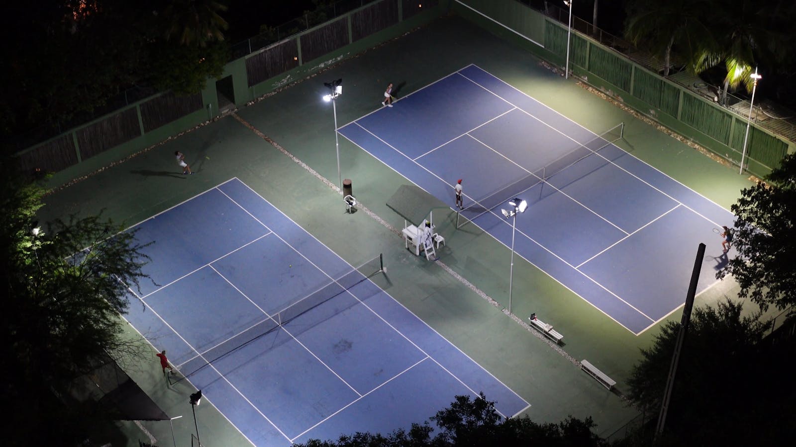 Timelapse Video of Tennis Courts Free Stock Video Footage Royalty Free
