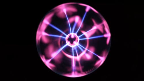 Closeup Video of a Plasma Ball