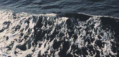 drone footage of a sea waves