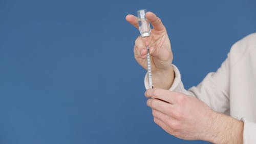 An Injection Shot Of Insulin