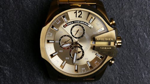 Golden Analog Watch