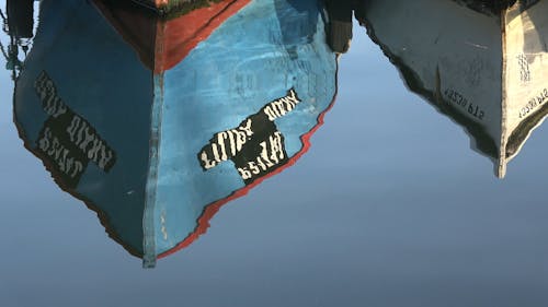 Reflection of Boats in Water