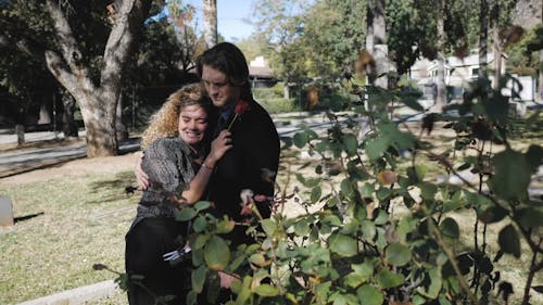 Man Comforting a Woman