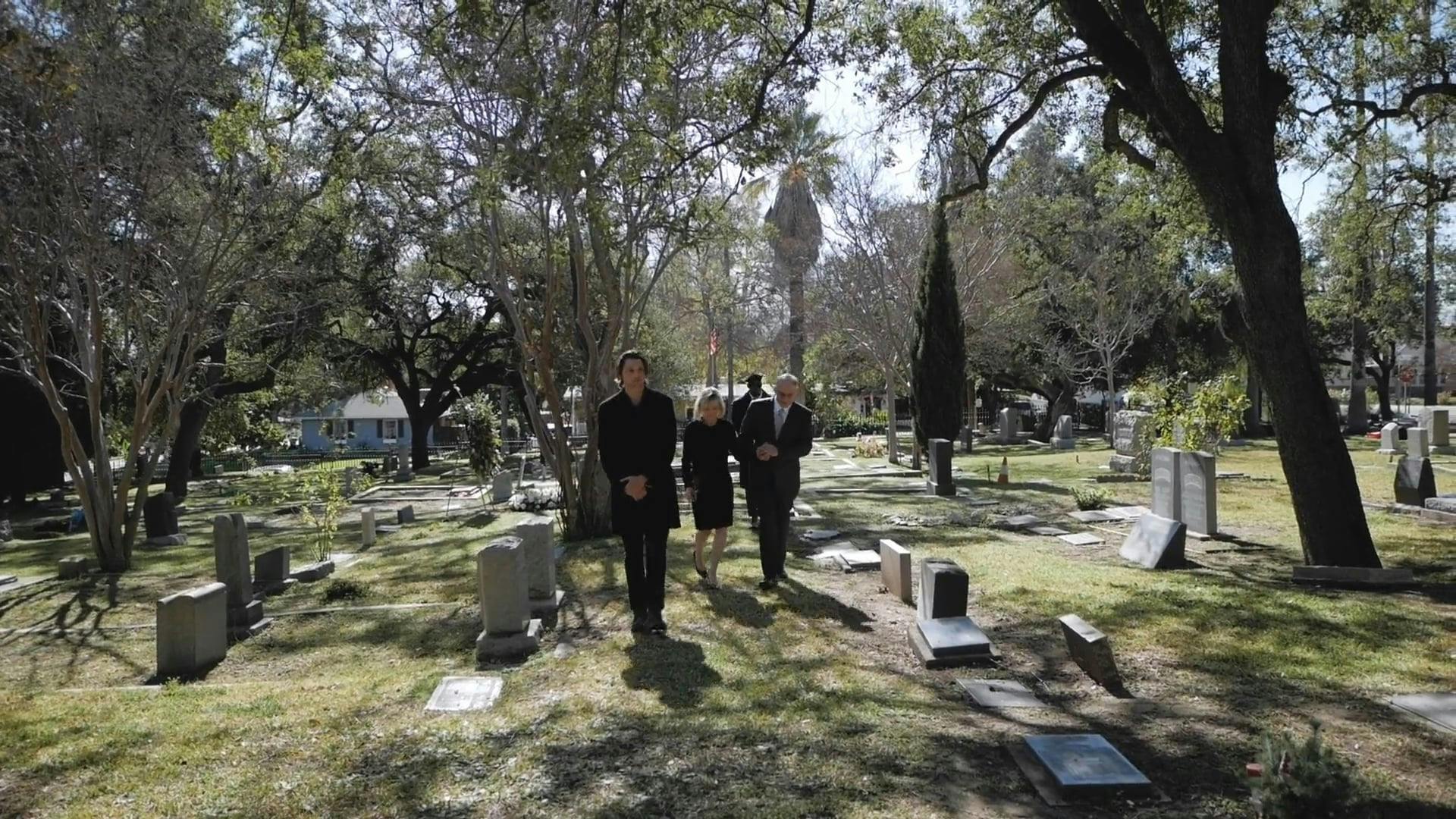 People Walking in the Cemetery · Free Stock Video