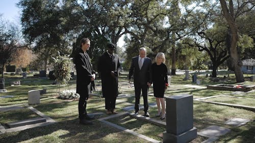 People at a Funeral