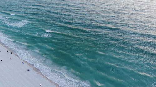 Aerial of the Shoreline and Horizon