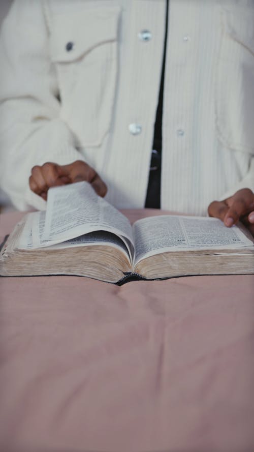 Person Reading the Bible