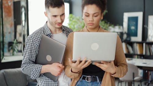 Man and Woman Talking