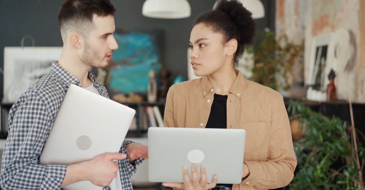 Coworker Helping Each Other Free Stock Video Footage, Royalty-Free 4K ...