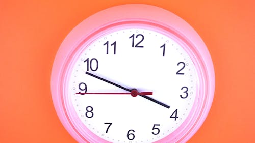 Dynamic Close-Up Shot of the Clock