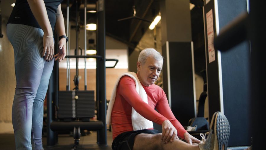 Trening w domu na macie