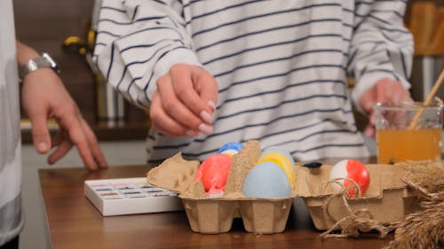 Easter Egg Painting Preparation