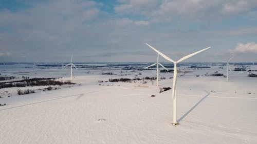 Aerial Footage of Wind Turbines